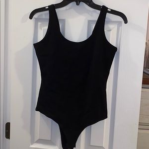Black tank bodysuit. Size M. Lightly worn